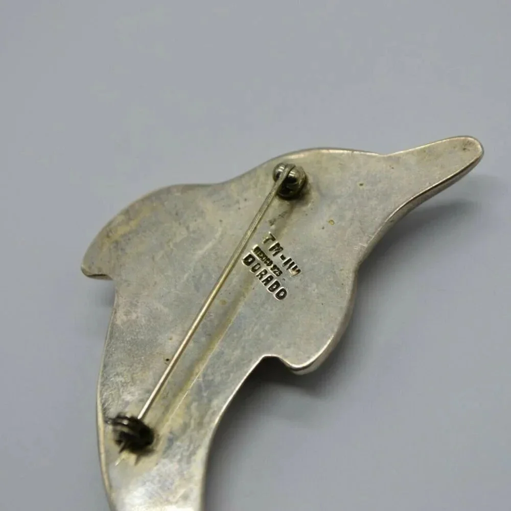 TM-114 Sterling Silver Mexico Dorado Dolphin Large